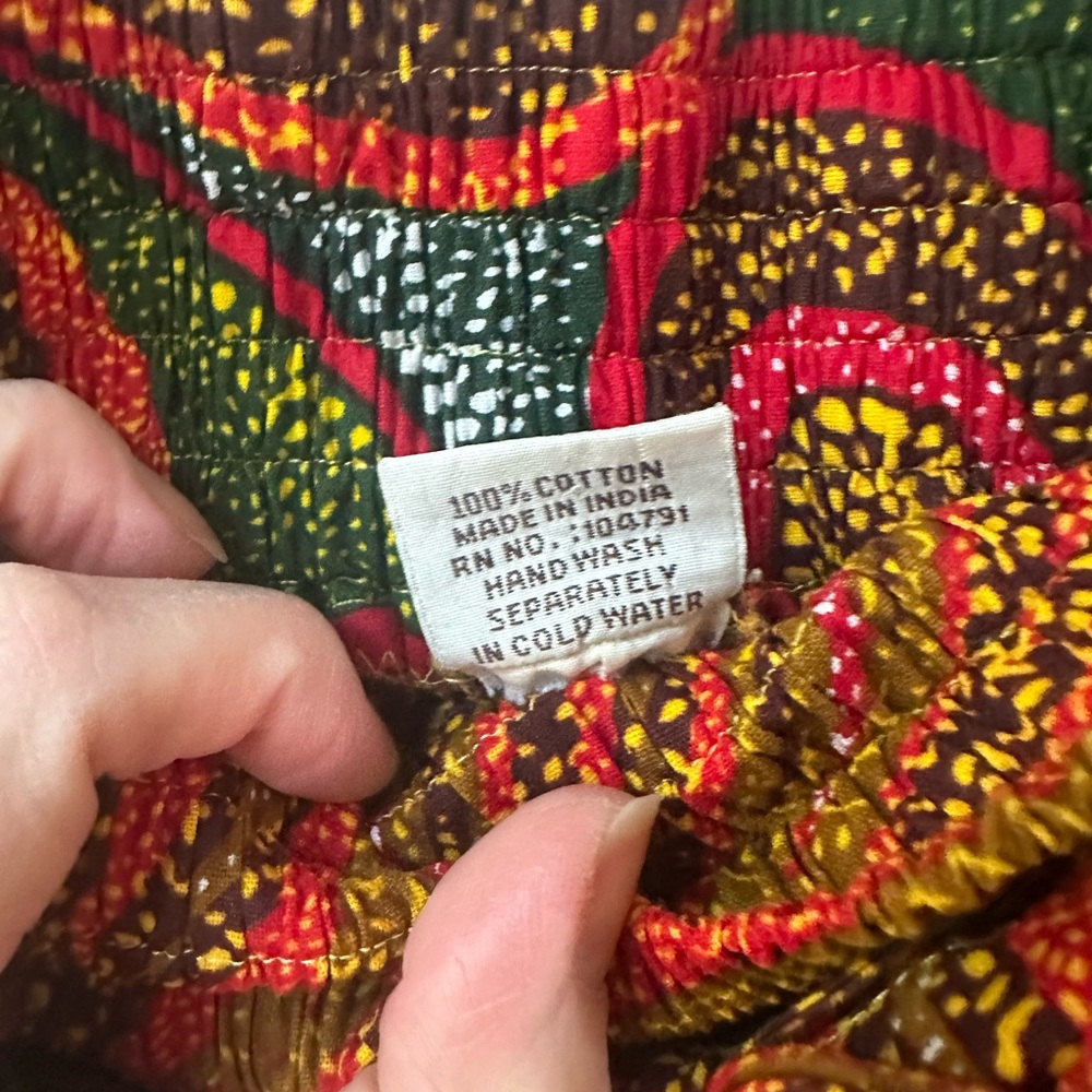 Advance Apparels 100% Cotton Colorful A-Line Maxi Skirt - Picture 6 of 9